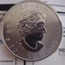 BU Silver Maple Leaf 5 1 OZ .9999 2023 Elizabeth 2 Canada W CERT AUTH