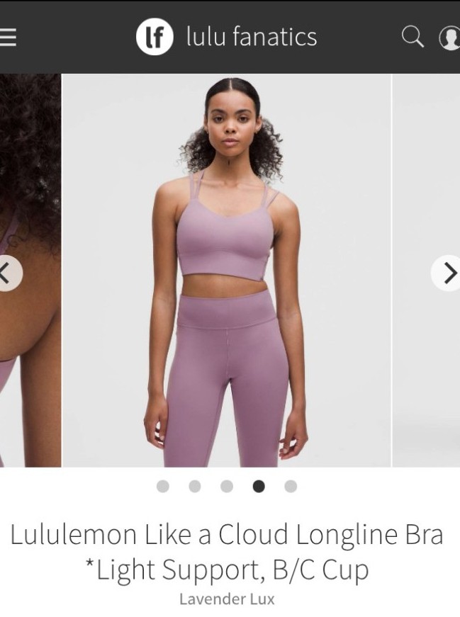 Lululemon Like A Cloud Longline Bra