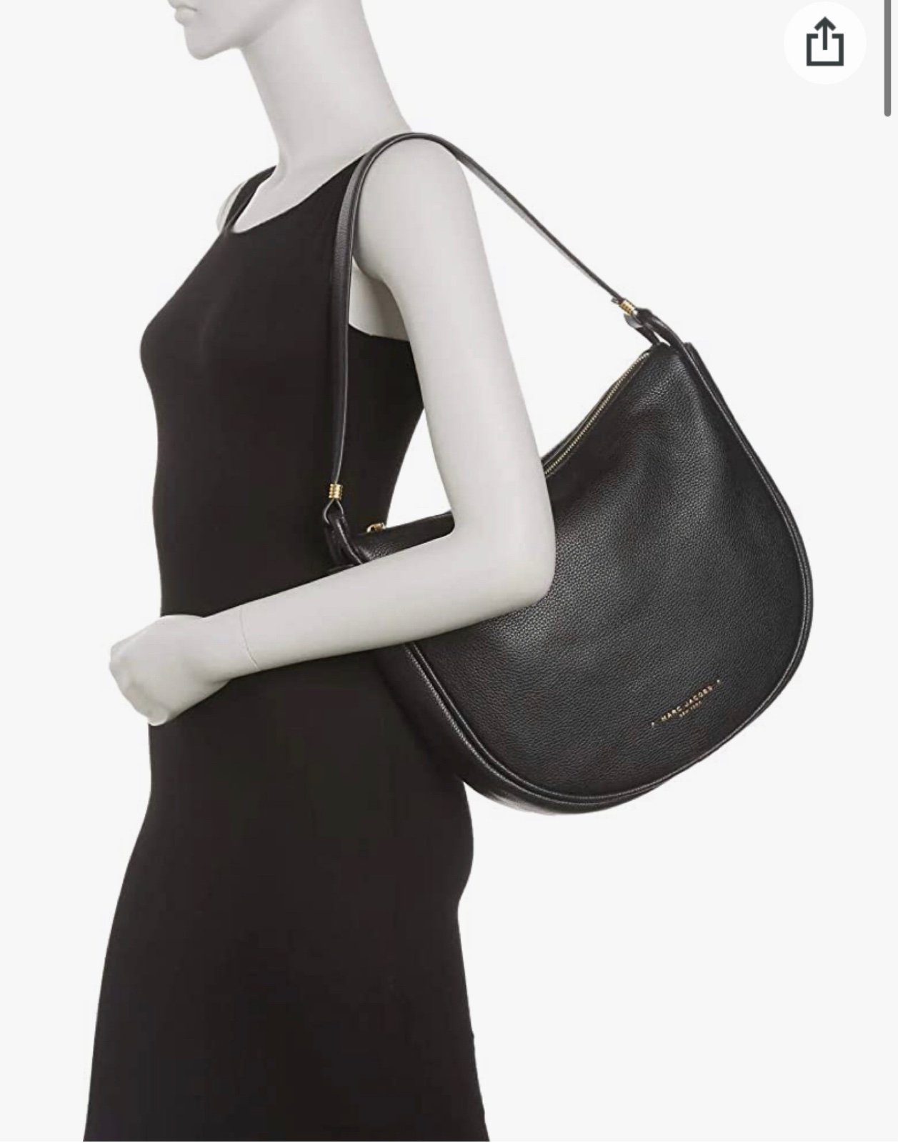Marc Jacobs Leather Saddle Hobo ShoulderBag Black- Excellent Condition