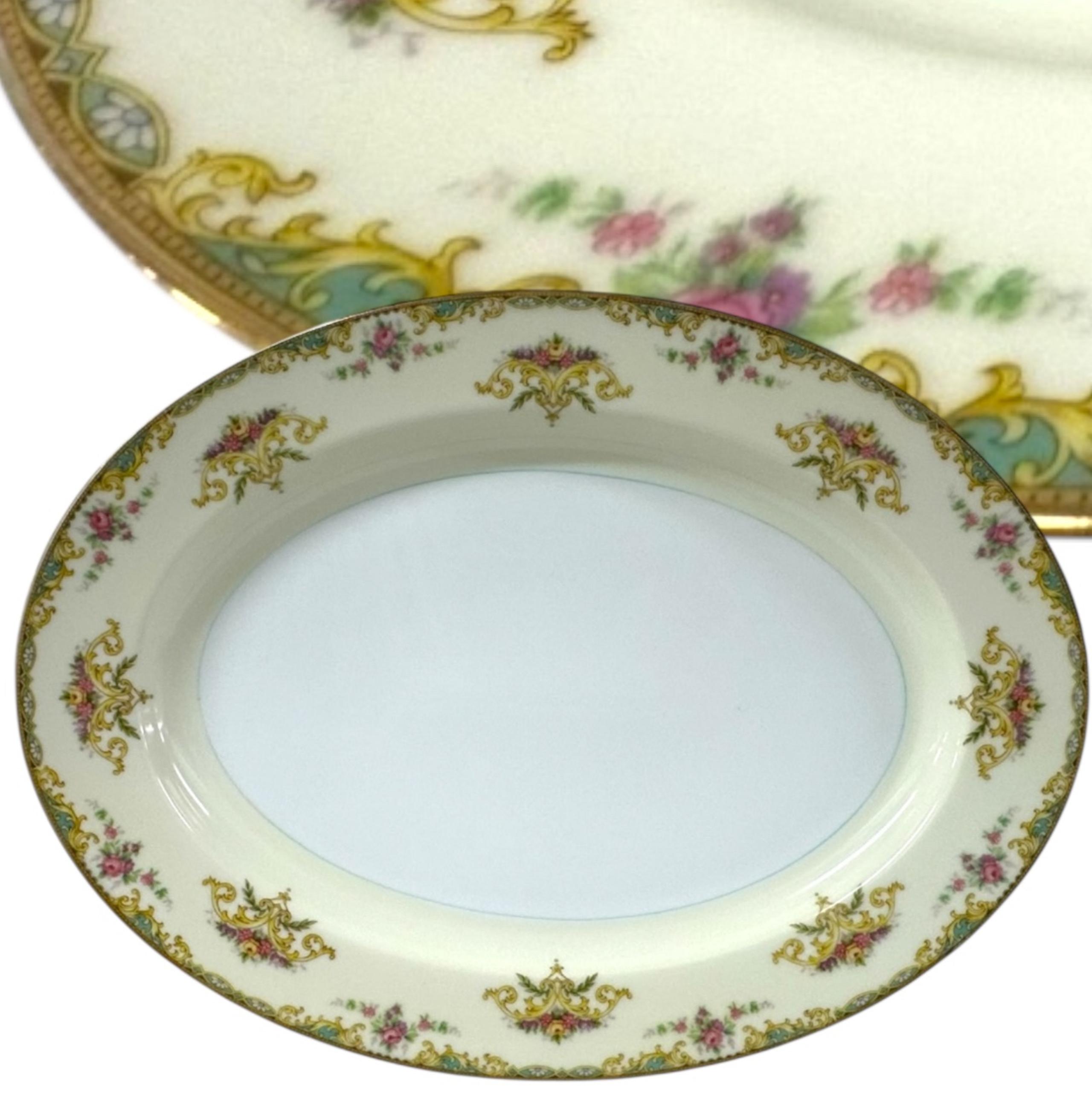 Vintage Noritake Japan Gloria pattern 16” oval Porcelain serving platter