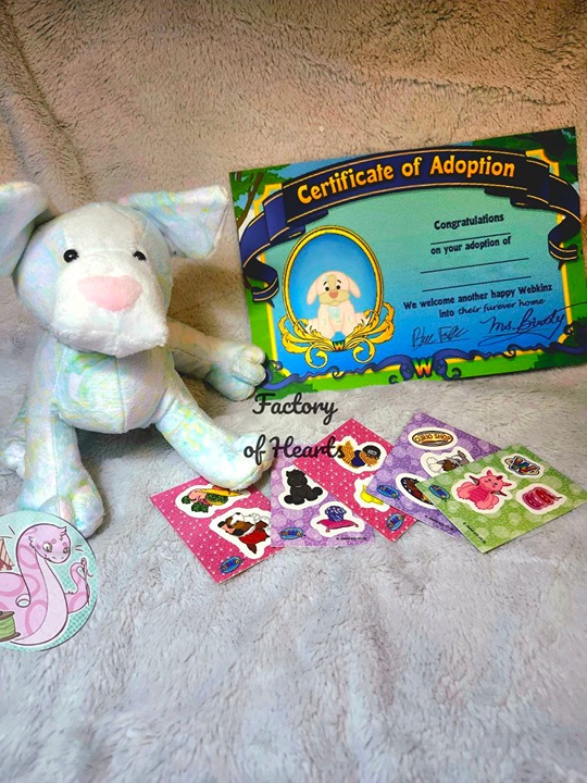 Webkinz Handmade Custom October Birthstone Opal Pup (Please Read Desc)