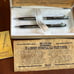 Vintage Bradley Old West Gunmetal Pen Pencil Set Advertising WVET Tractors