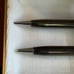 Vintage Bradley Old West Gunmetal Pen Pencil Set Advertising WVET Tractors