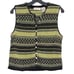 Sigrid Olsen Sweater Vest Vintage Fair Isle Nordic Cottage Preppy Folk Large GP