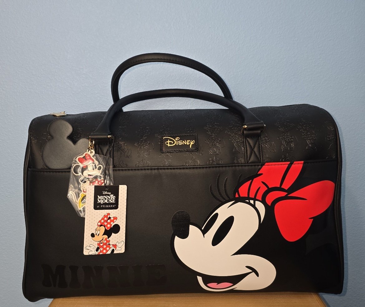 Disney Mickey Mouse & Minnie Mouse Weekender/Overnight Travel Bag *Primark*-NEW