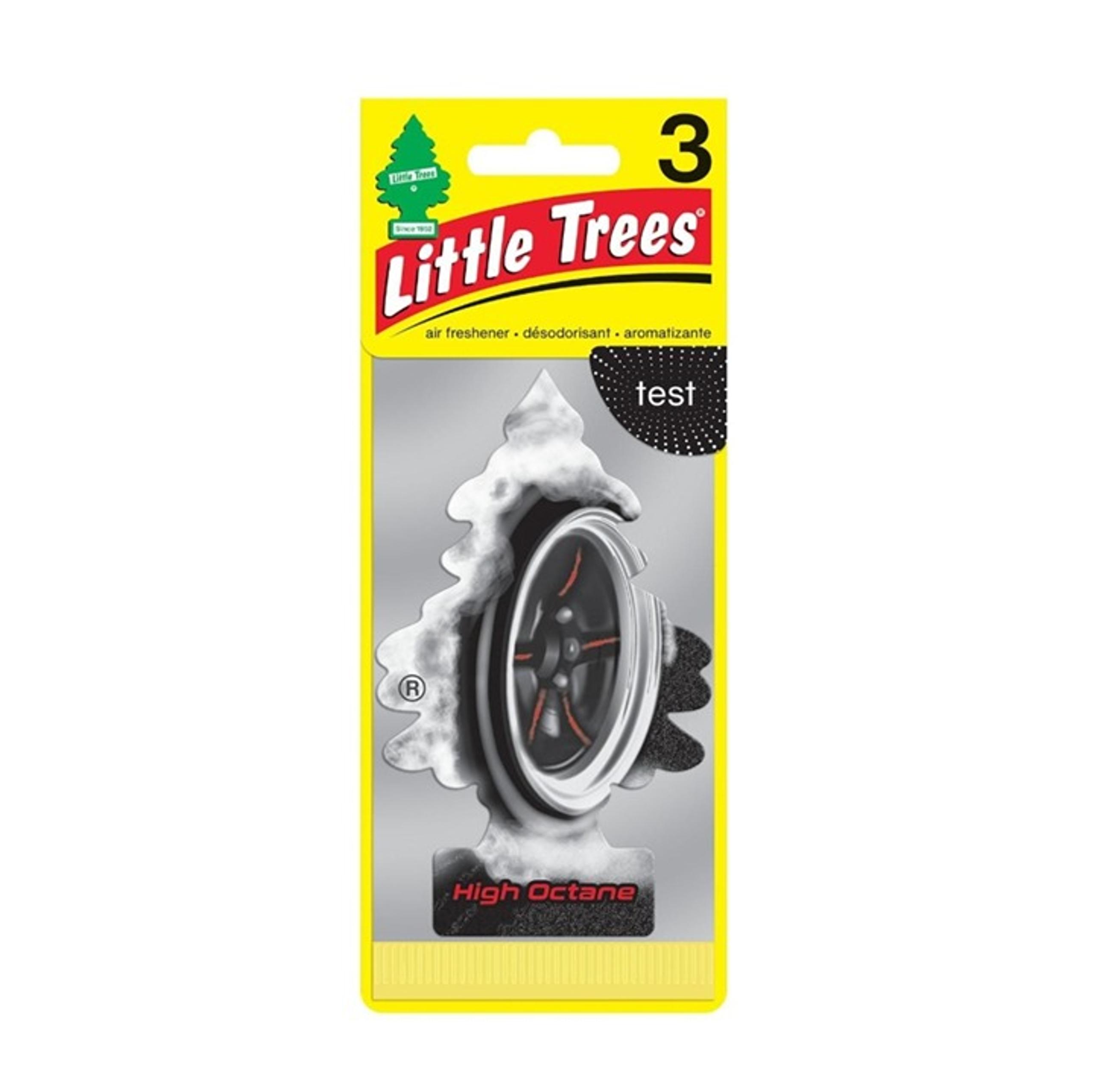 Little Trees Hanging AirFreshener: High Octane Scent, 3 Pack