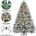 6ft Pre-lit Artificial Christmas Tree with Incandescent Warm White Lights