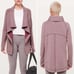 Lululemon Coast Easy Wrap Zip Up Jacket Heather Pink Women's Sz 10 W4AZ6S