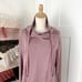 Lululemon Coast Easy Wrap Zip Up Jacket Heather Pink Women's Sz 10 W4AZ6S