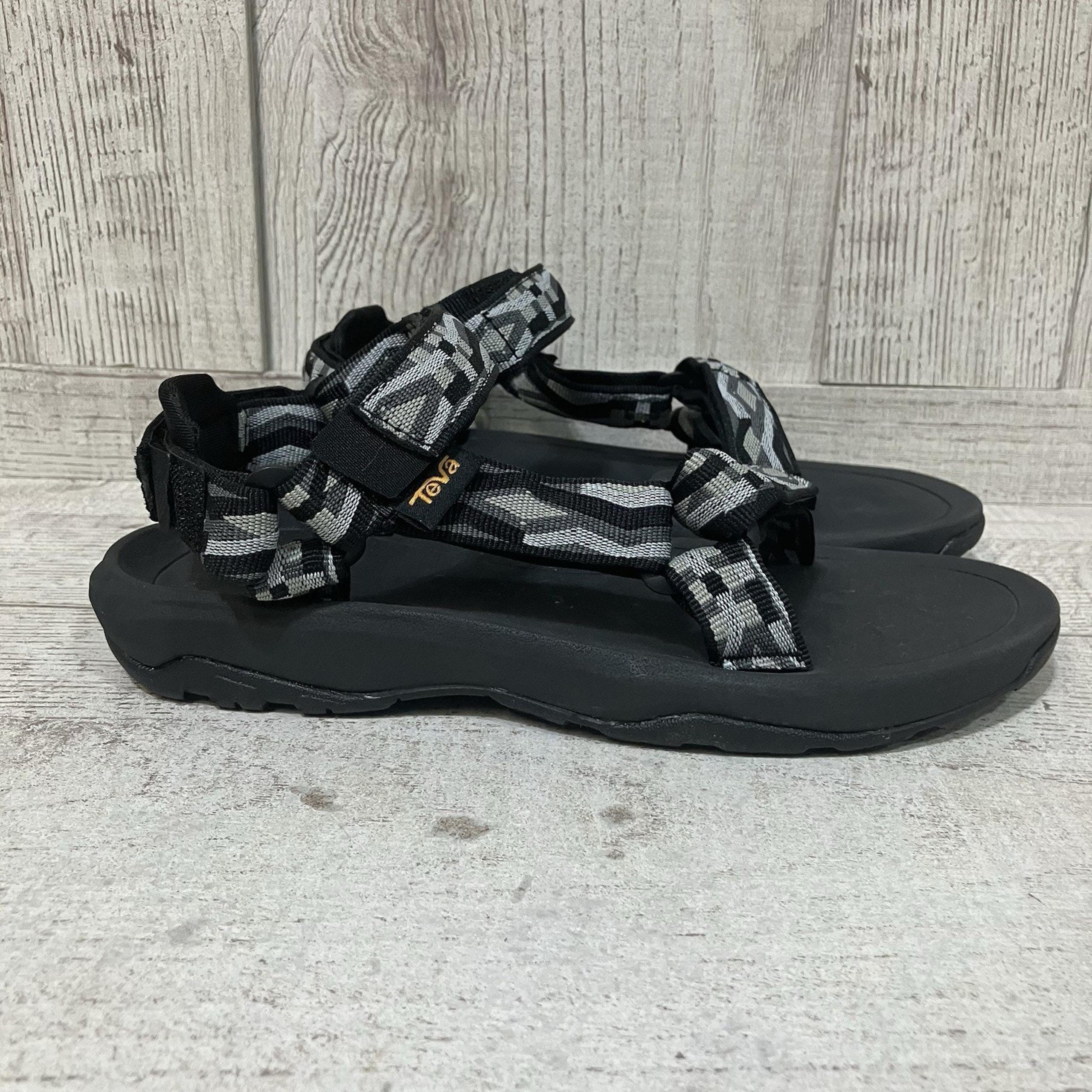 NWOB BIG KIDS YOUTH 6 NWOT BLACK TEVA HURRICANE XLT 2 SPORT SANDALS 1019390Y
