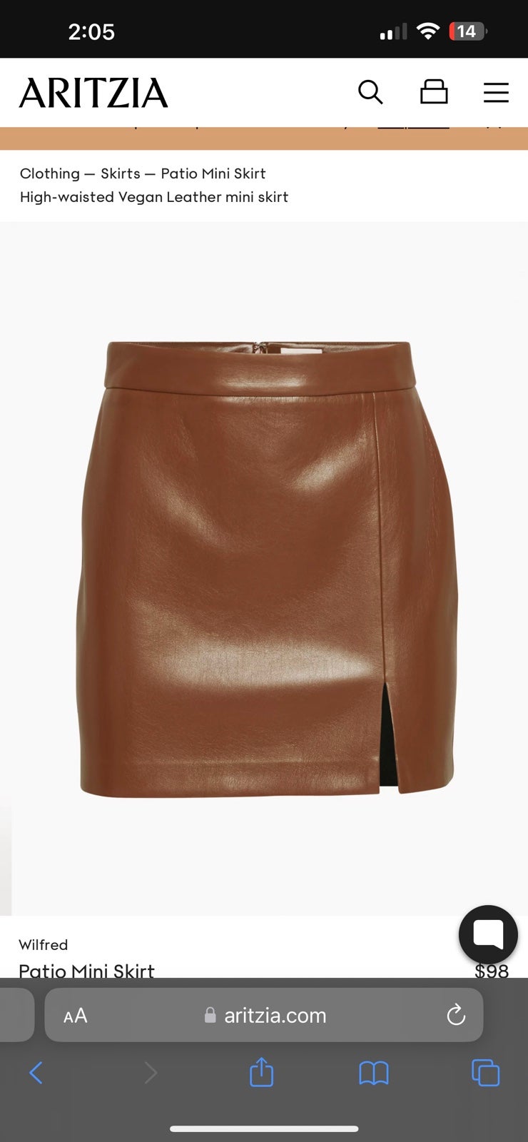 NWT Aritzia Wilfred Patio Mini Skirt 4