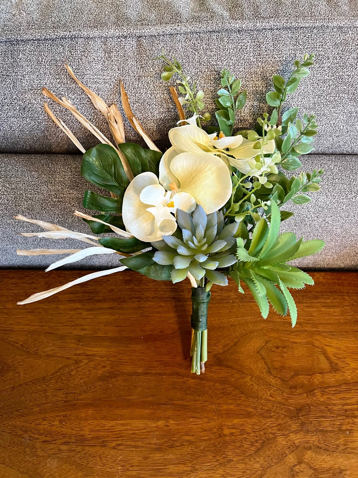 Succulent Tropical Bridal Bouquet