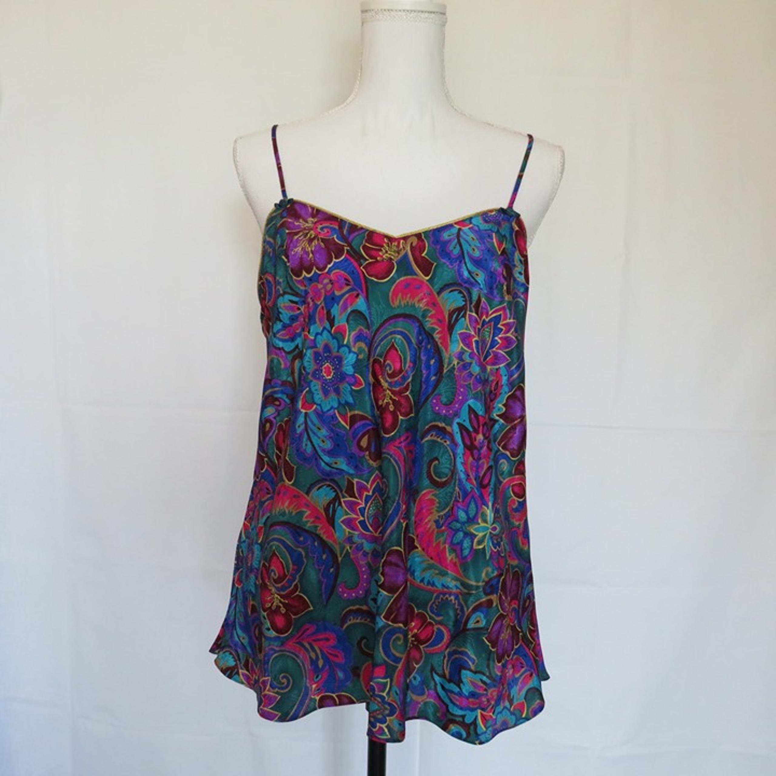 Lord & Taylor Multicolor Sleeveless Floral Women's Camisole 1X