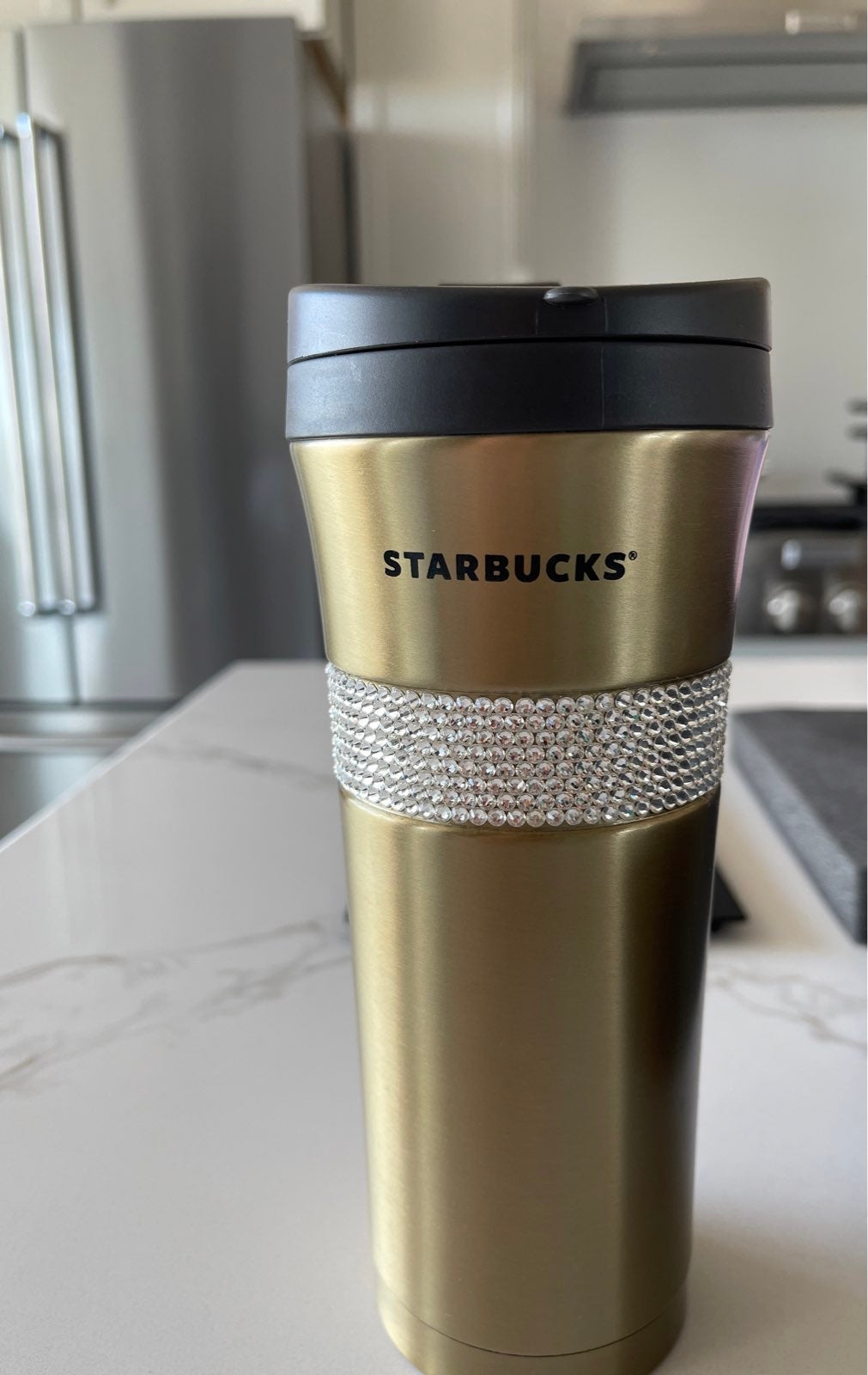 Starbucks Gold Swarvoski diamonds cup