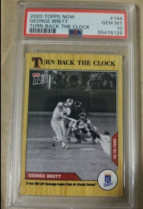 PSA 10 2020 Topps Turn Back Clock #194 GEORGE BRETT 3-Run HR POP 3 ROYALS 1980