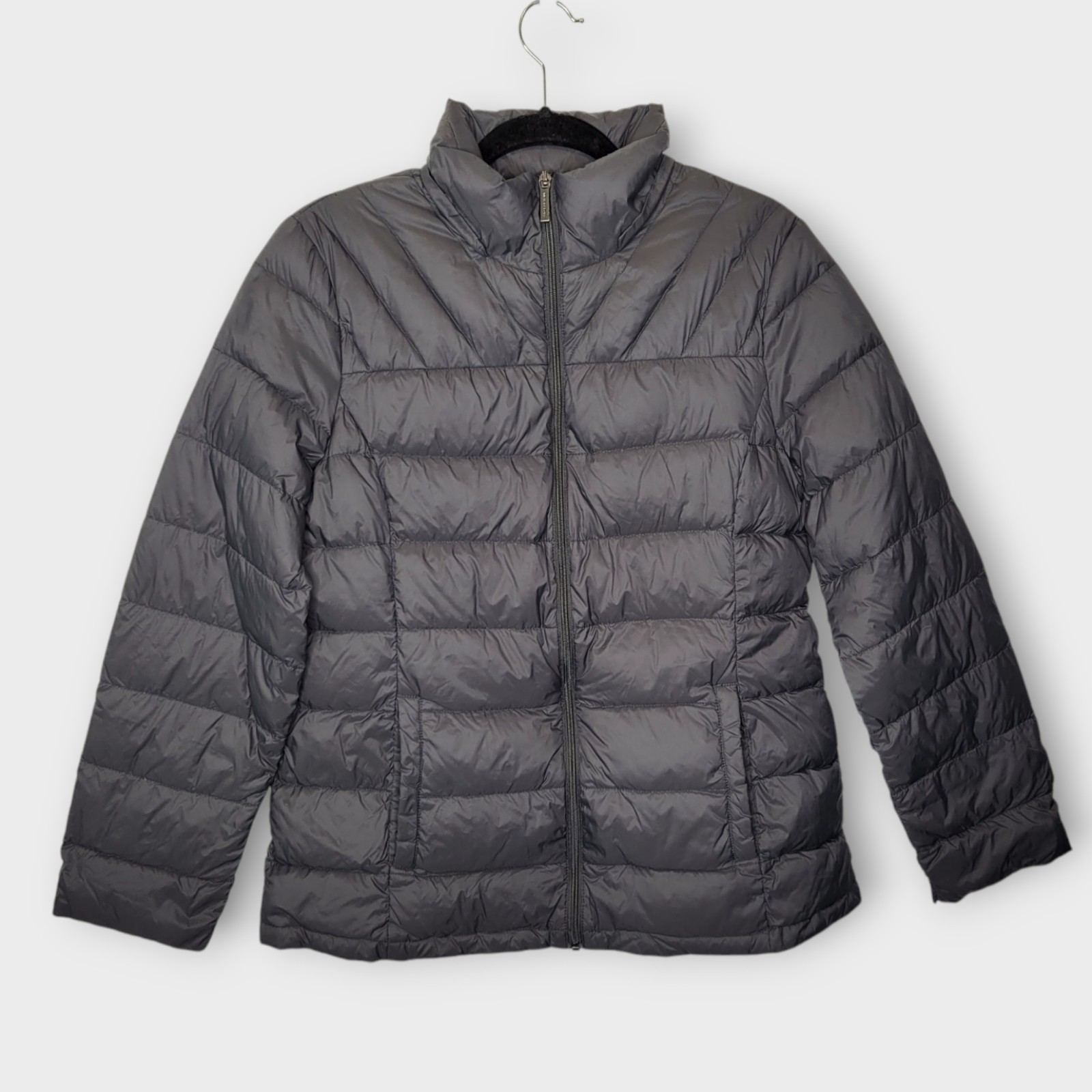 Michael Kors Packable Down Jacket L Gray No Hood