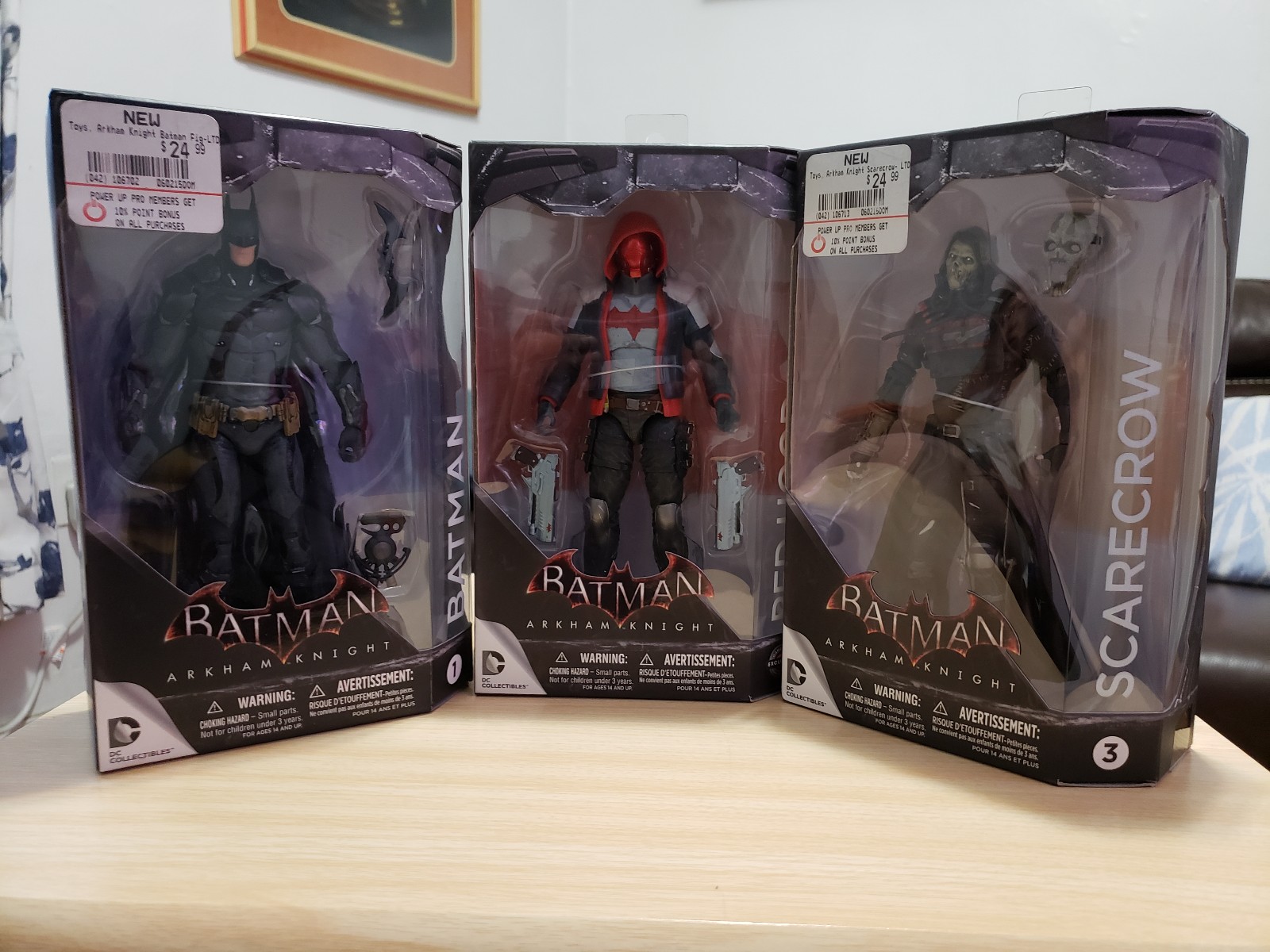 Lot of - 3 Dc collectibles Batman Arkham Knight figures