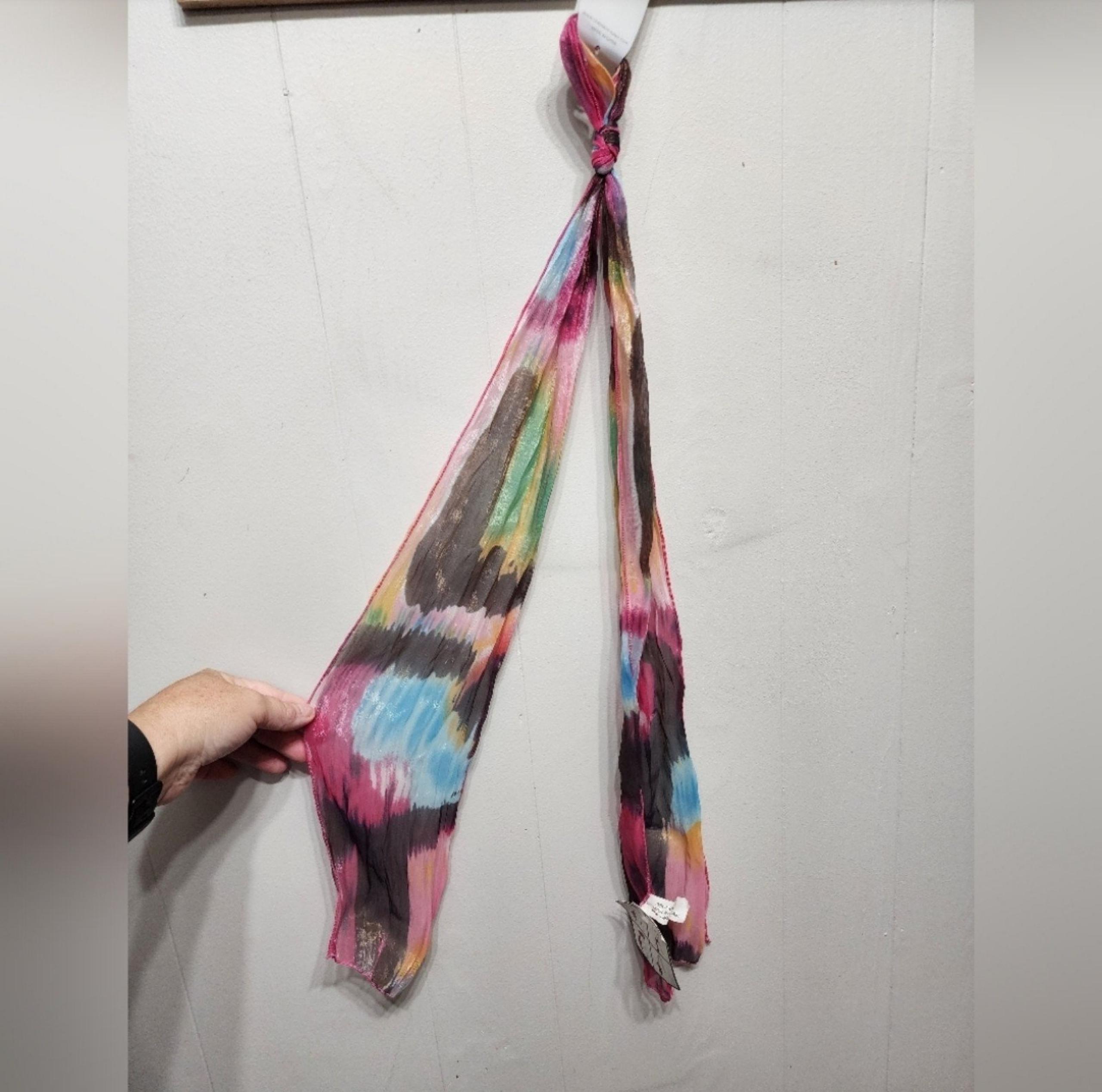 NWT Charlotte Russe Scarf Lightweight Colorful Multicolor B908