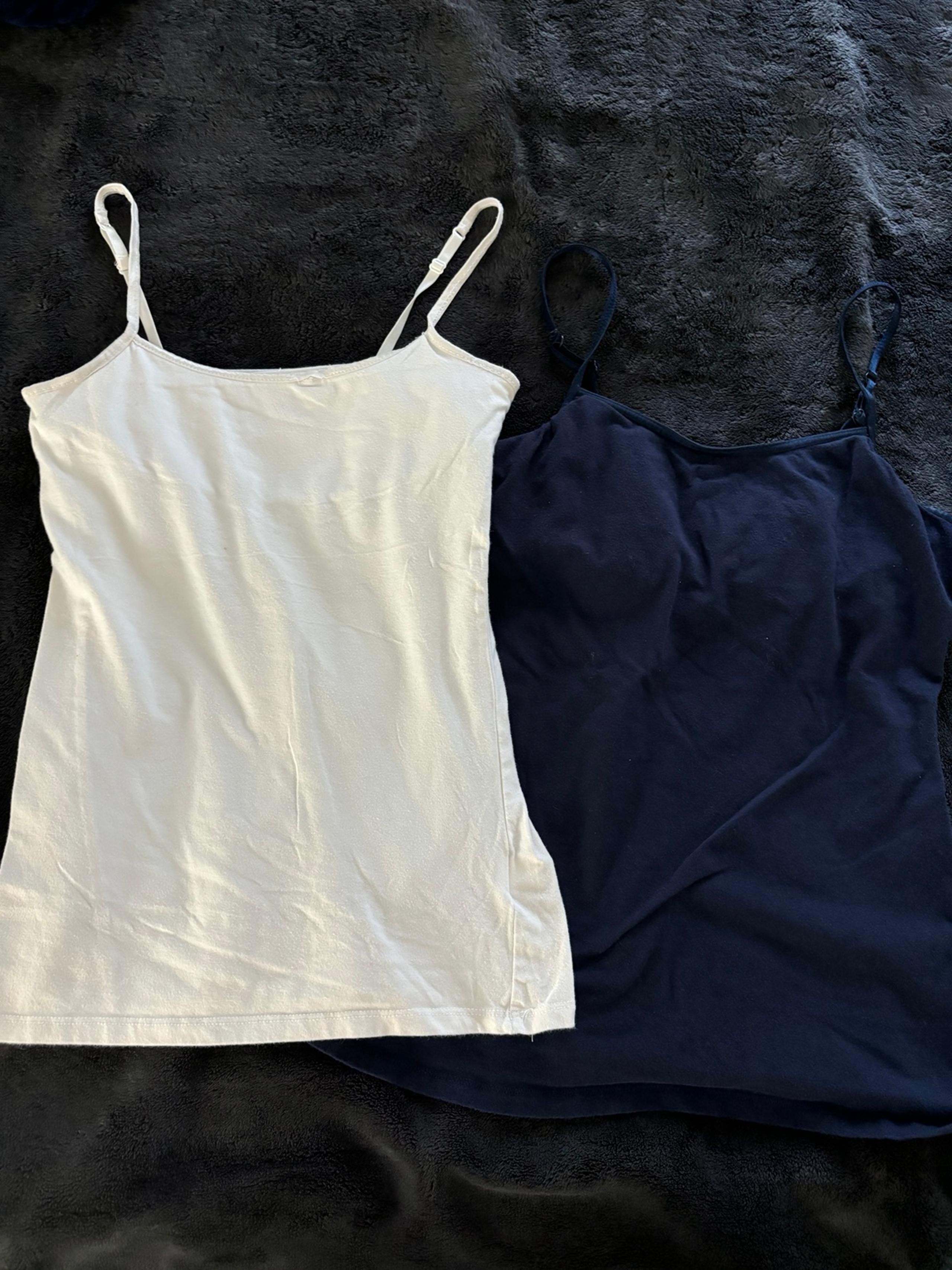 SO/ Canyon river blues women’s Cotton Tank Tops blue/white Sz Small
