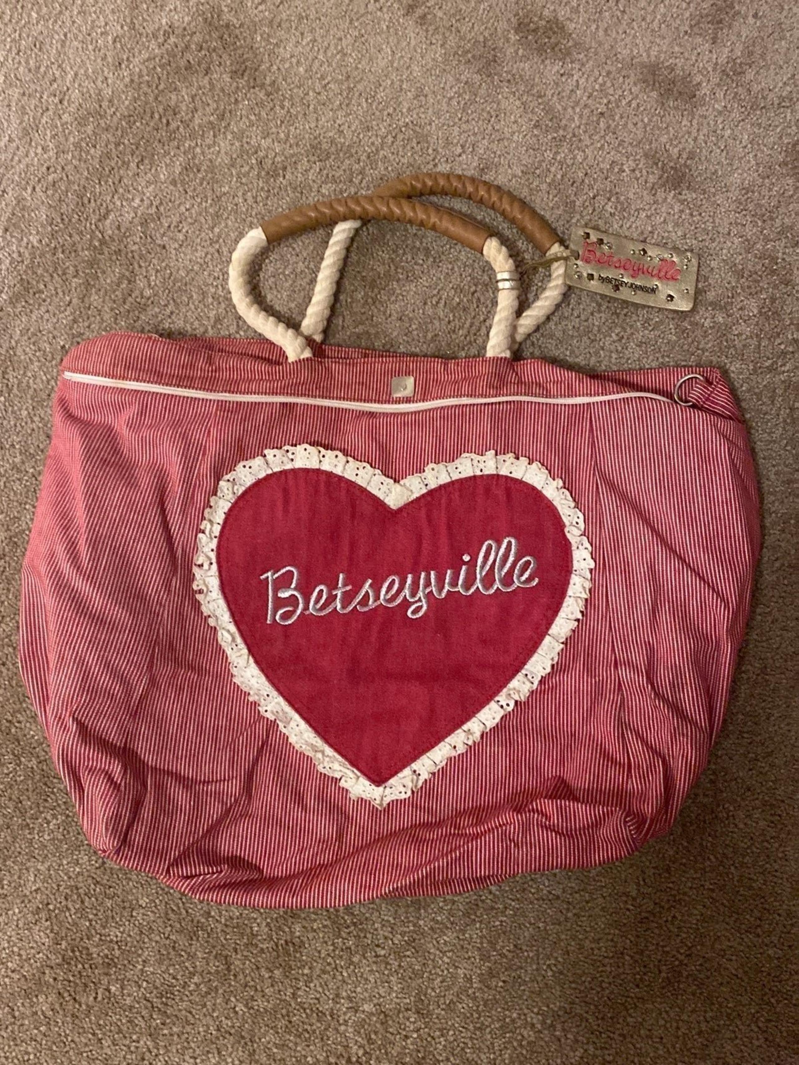 Betsey Johnson Betseyville Weekender Bag Reversible