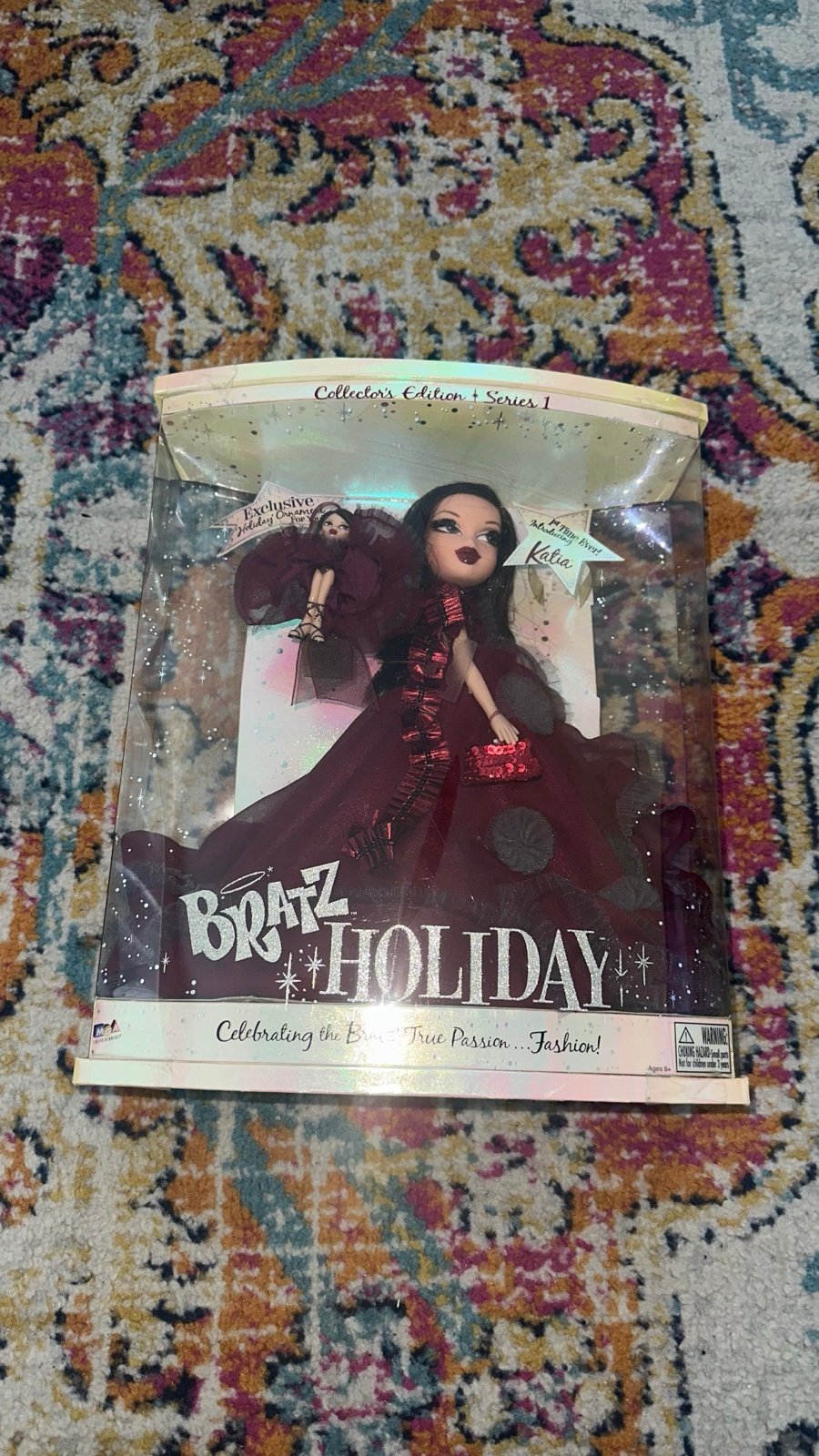 NewVintage Bratz Series 1 Holiday Katia Doll 1st Edition With Exclusive Ornament