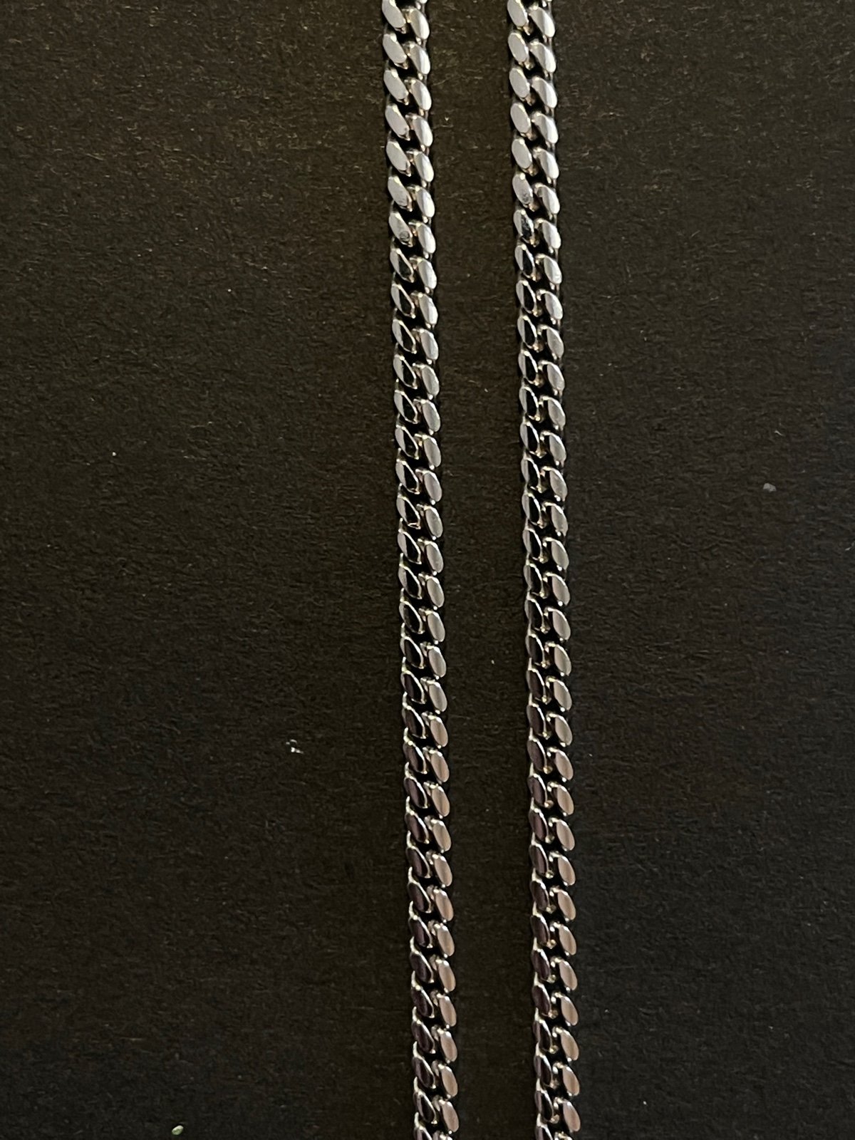 Sterling Silver shops Miami Cuban chain necklace