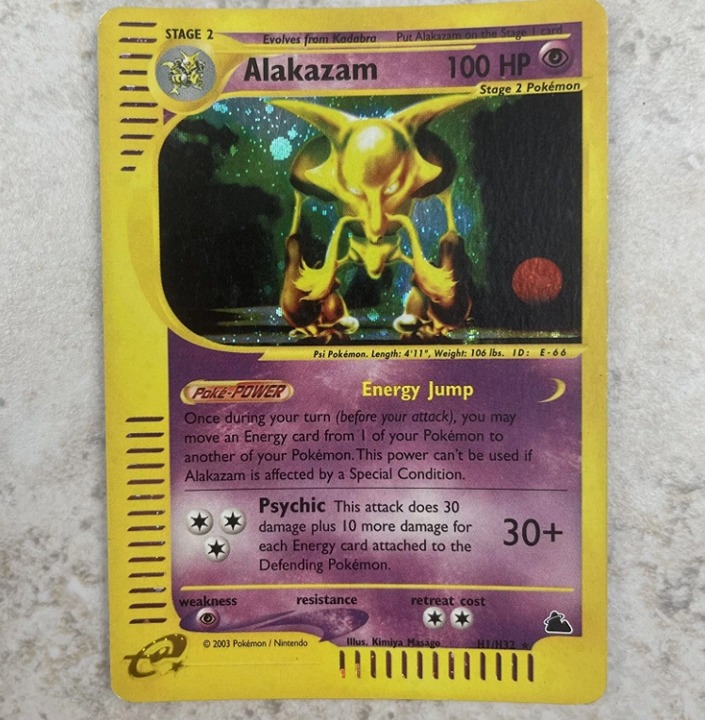 Pokémon Alakazam H1/H32 Skyridge Holo