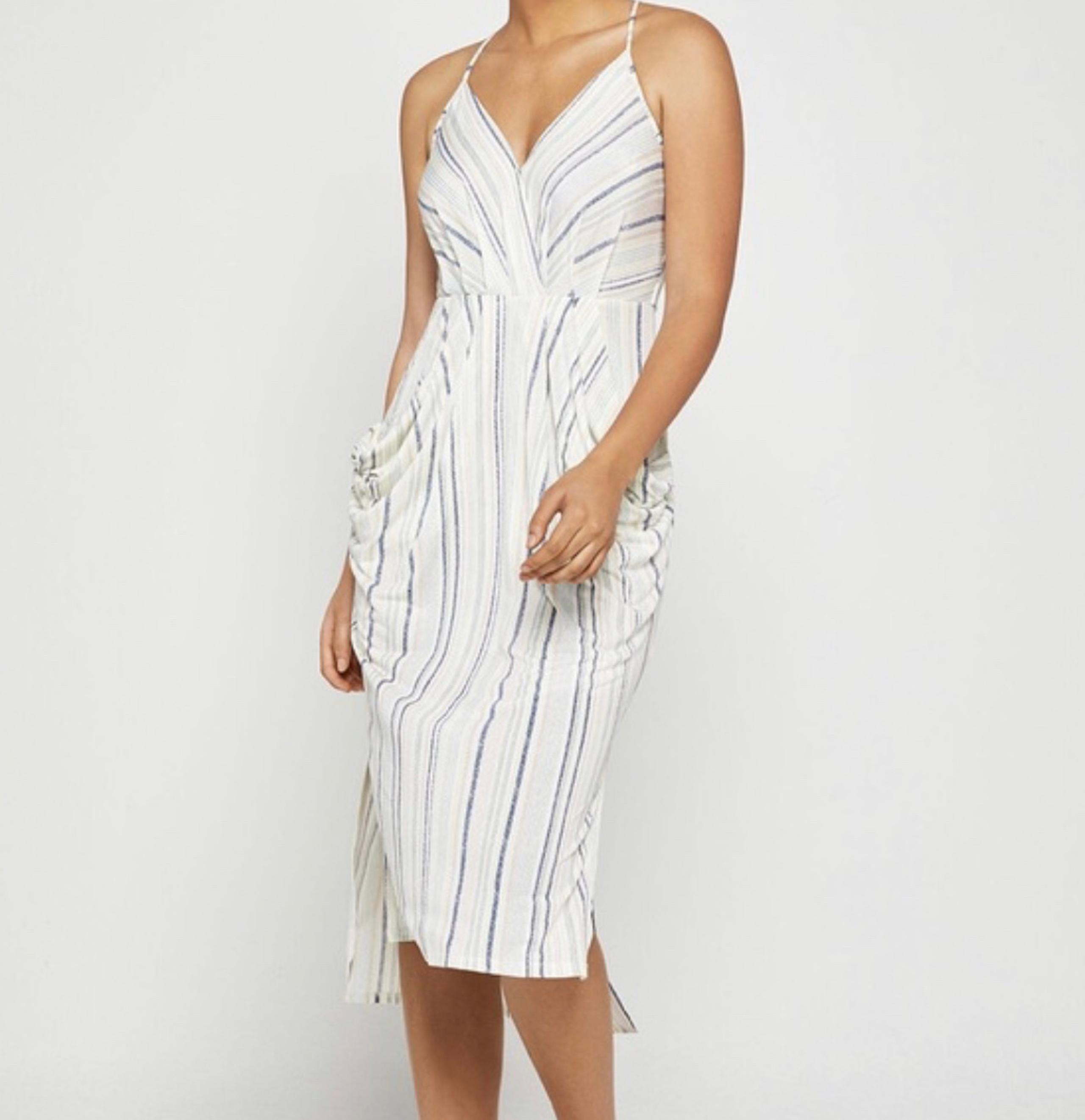 BCBGeneration Draped Faux Wrap Dress