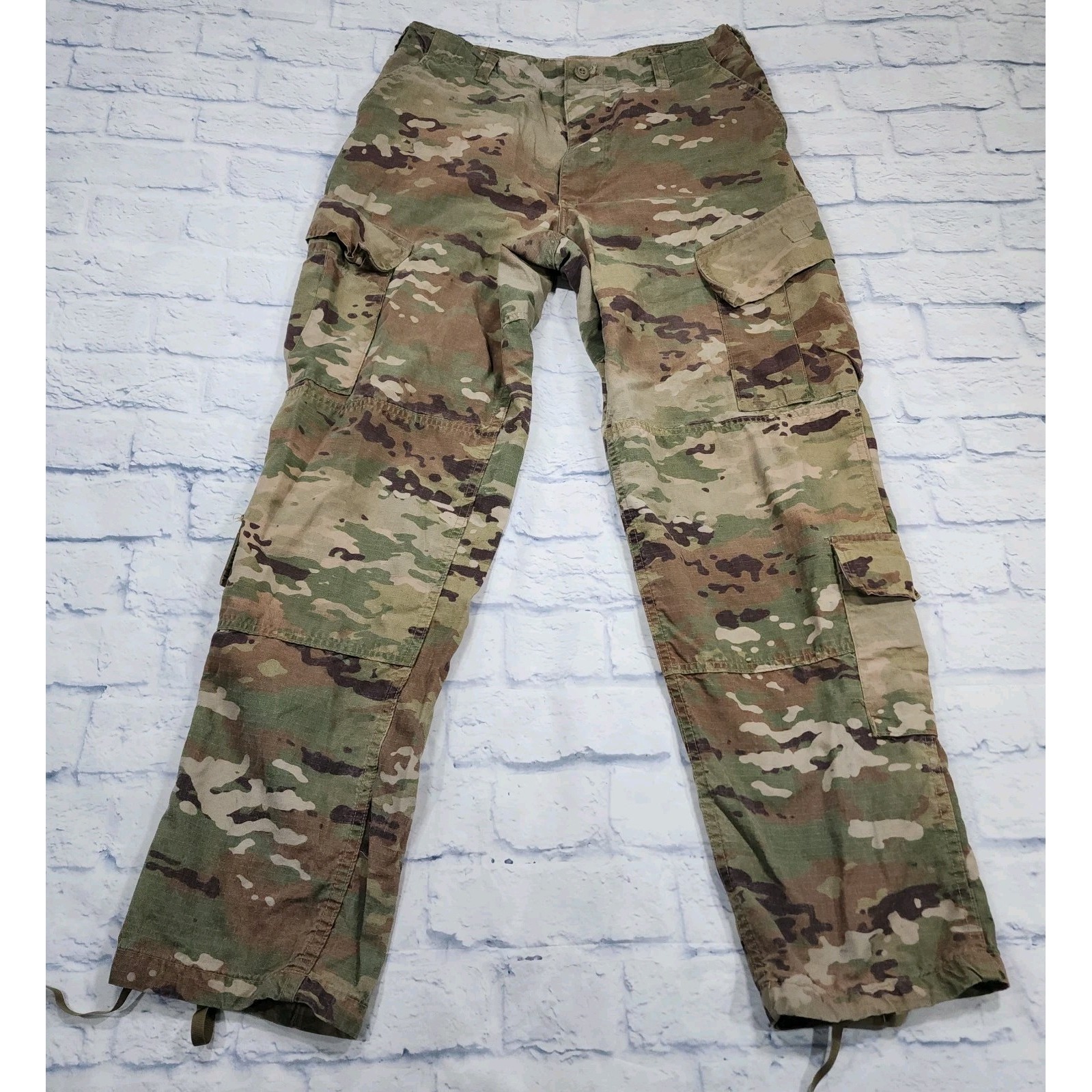 Military Army MENS SIZE M Work Hunting Cargo Camo FR Pants Insect Shield Repel