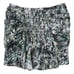 Iro Black Purple Teal White Abstract Shirred Mini Ruffle Skirt Sz 38 / 6 NEW Tag