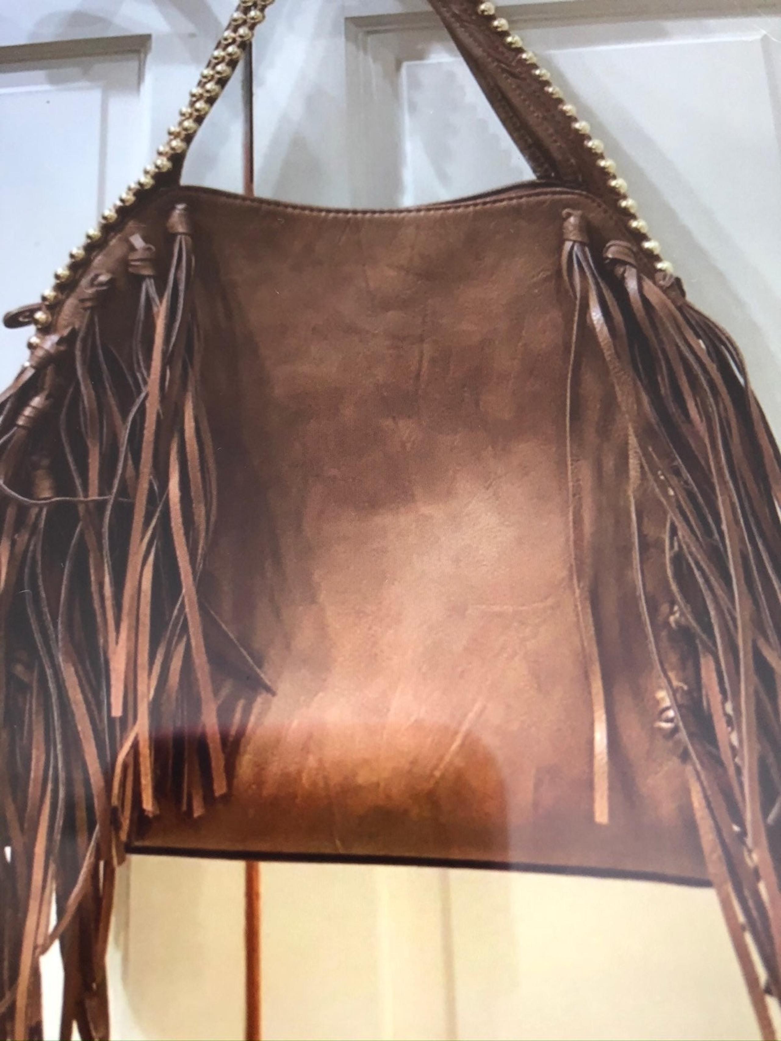 Big Bubbha Brown Fringe Handbag