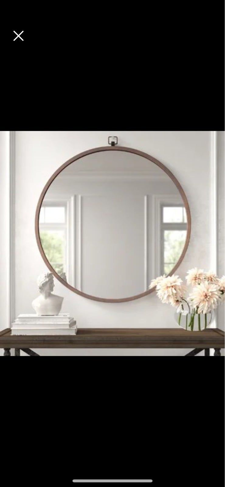 Never been used! Round Metal Wall Mirror!