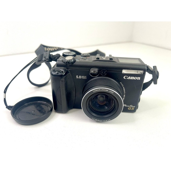 Canon PowerShot G5 5.0MP Digital Point and Shoot Camera - Black Untested