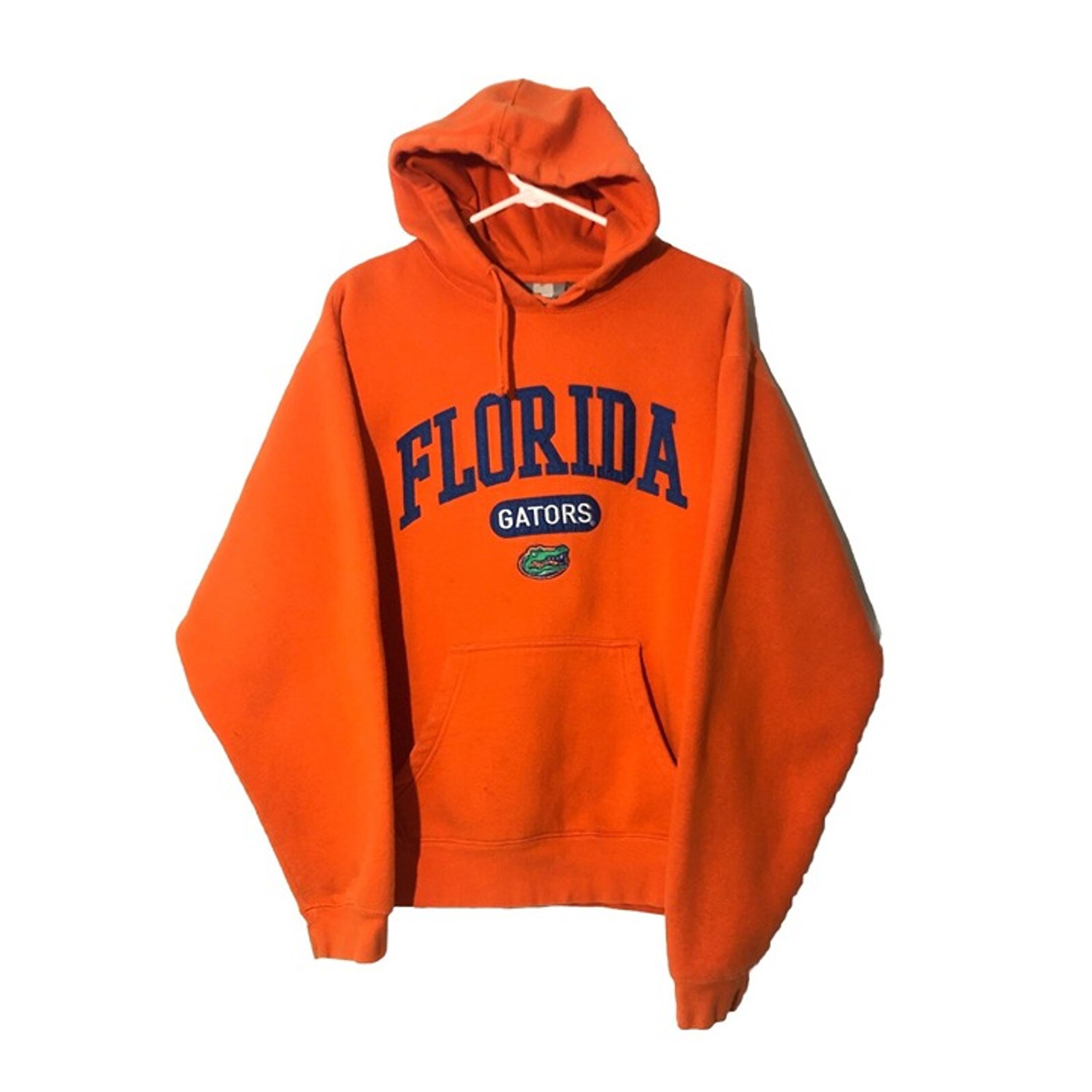 Florida Gators Hoodie-Mens Sz. Medium-Orange, Embroidered, Med Weight. UF