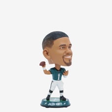 Jalen Hurts Philadelphia Eagles Field Stripe Mini Bighead Bobblehead FOCO NEW