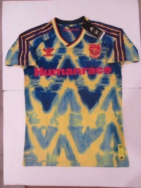 Arsenal Gunners Pharrell Williams Humanrace Bruised Banana Soccer Jersey 2020-21