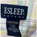 ESleep Pajamas VTG Yellow Cotton Plaid Intimate Lounge Loungewear Sleep Shirt XL