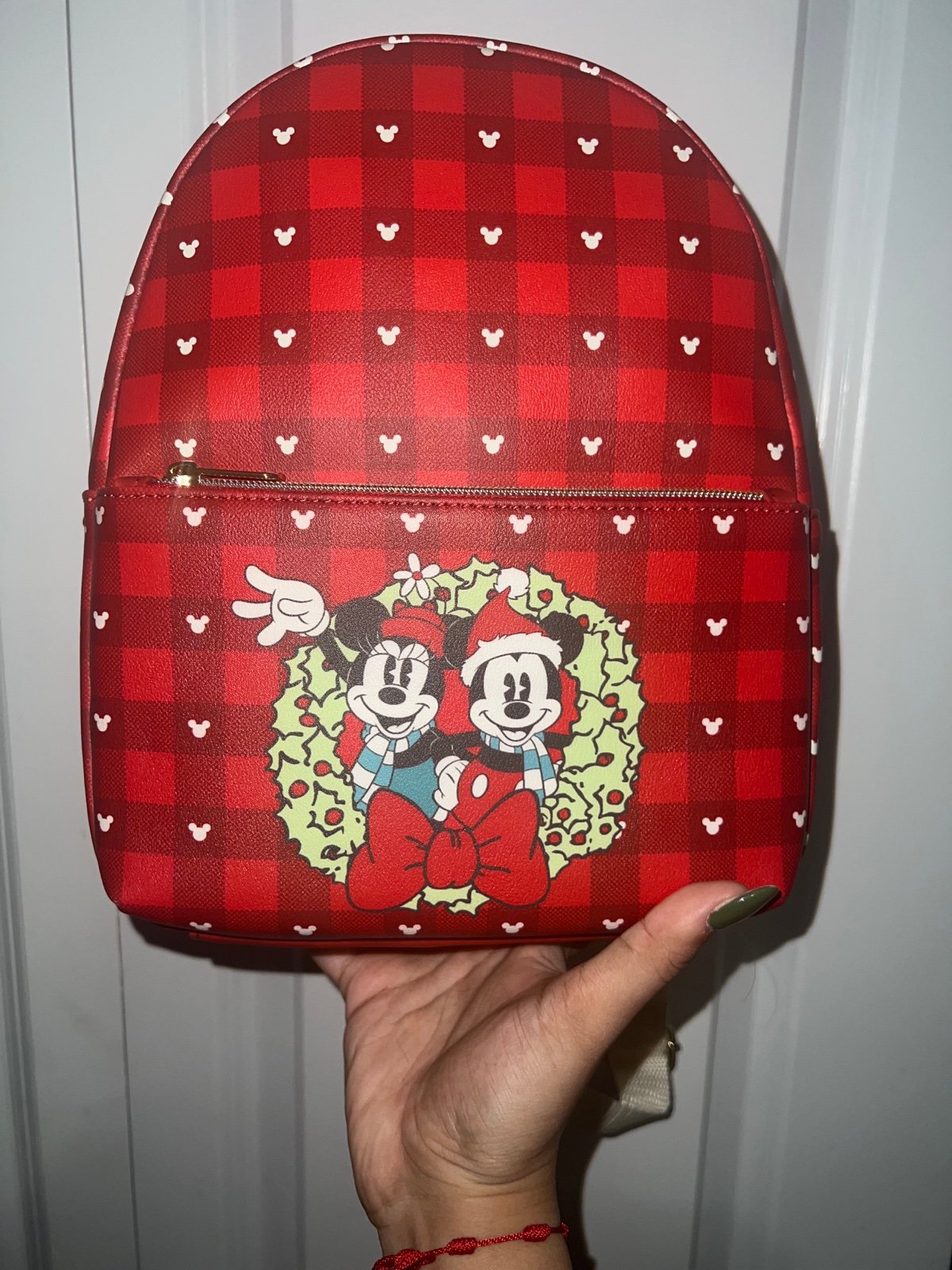 Mickey and minnie christmas backpack
