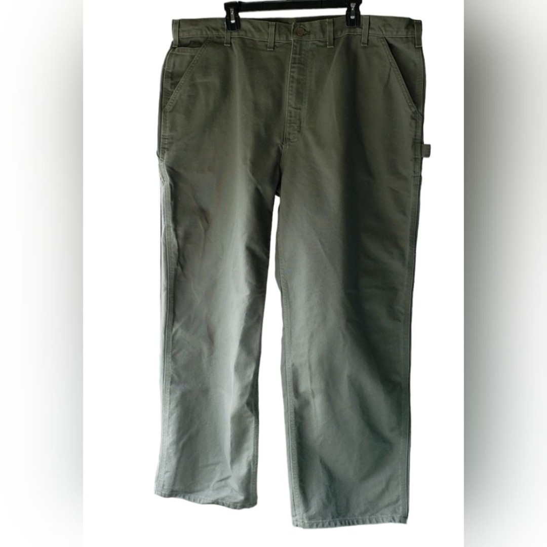 Carhartt Men's Olive Green Pant Size 44 x 30