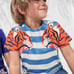 NWT Mini Boden Big Cat Appliqué T-shirt 5-6Y