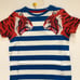 NWT Mini Boden Big Cat Appliqué T-shirt 5-6Y
