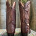Leather Lizard Skin Cowboy Boots - Size 10 Regular