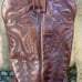 Leather Lizard Skin Cowboy Boots - Size 10 Regular