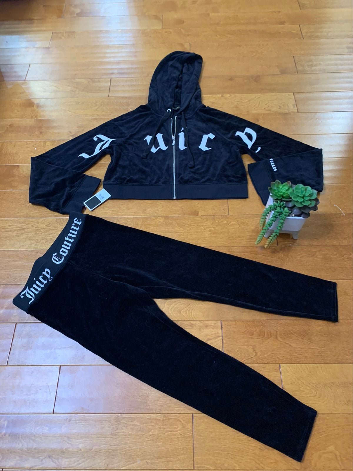 Juicy Couture cropped hoodie & leggings