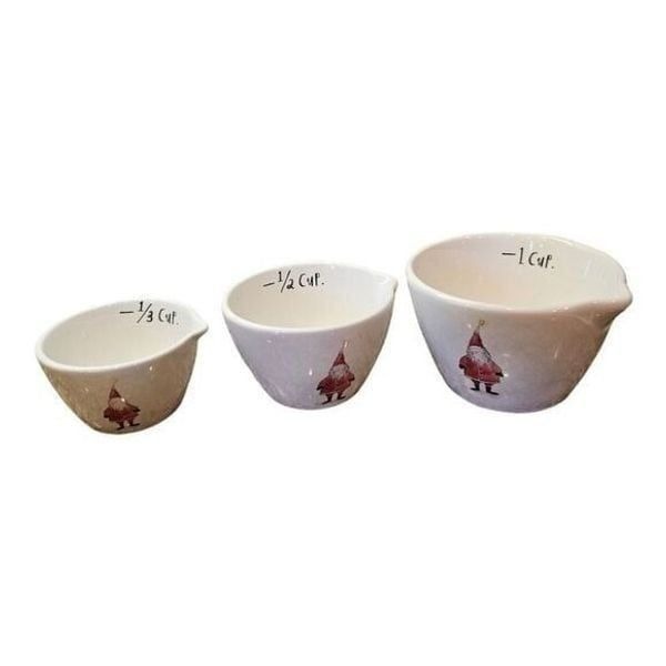 RAE DUNN Christmas Santa Claus Measuring Cups
