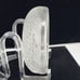 Vintage Textured Clear Textured Glass Bowl Candle Holder With Bubble Design 6 D