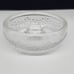 Vintage Textured Clear Textured Glass Bowl Candle Holder With Bubble Design 6 D