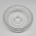 Vintage Textured Clear Textured Glass Bowl Candle Holder With Bubble Design 6 D