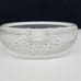 Vintage Textured Clear Textured Glass Bowl Candle Holder With Bubble Design 6 D