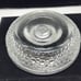 Vintage Textured Clear Textured Glass Bowl Candle Holder With Bubble Design 6 D
